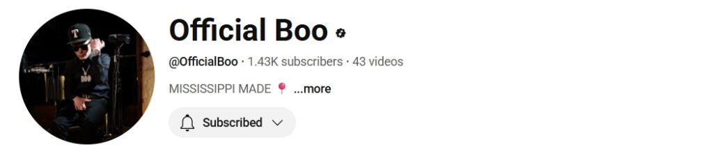 Official Boo On youtube